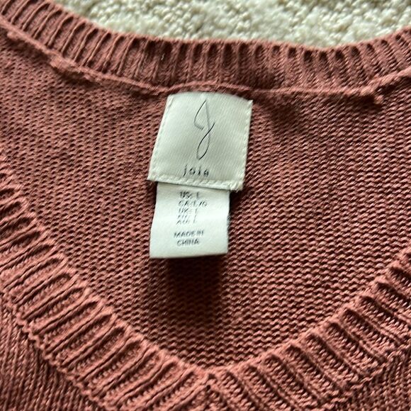 NWT Joie Linen Blend Sleeveless Knit Top with side slits Large - Picture 4 of 10